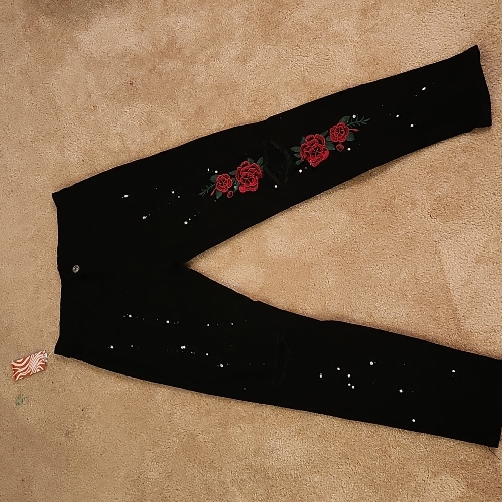 Men's blk Jeans w/ rips
